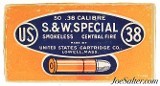 Sealed! US. Cartridge Co. 38 S&W Special Lowell, Mass Box - 1 of 6