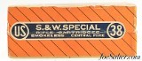 Sealed! US. Cartridge Co. 38 S&W Special Lowell, Mass Box - 4 of 6