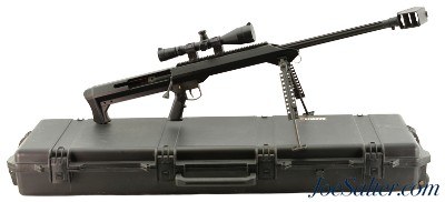 Excellent Barrett Model 99 Bolt-Action Rifle in .50 BMG with Leupold Mark 4 LR/T