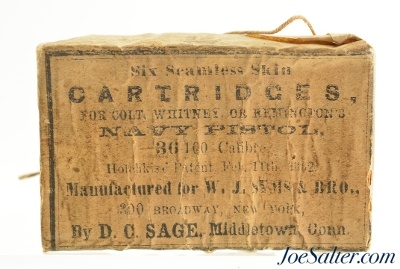 Sealed! Civil War D.C. Sage Ammo Packet For 36 Cal. Navy Pistols Colt, Whitney, Remington