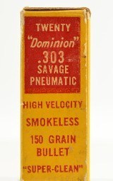 Full Box CIL Dominion 303 Savage Ammo Pneumatic High Velocity - 3 of 7