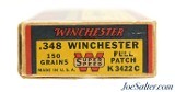 Extremely Rare Wincheste Full Patch 348 Win Super Speed Ammo Full Box! - 5 of 7
