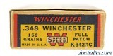 Extremely Rare Wincheste Full Patch 348 Win Super Speed Ammo Full Box! - 3 of 7