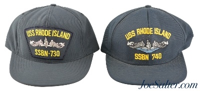 USS Rhode Island SSBN 730 & SSBN 740 Two Original Hats