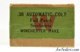 Sealed! Full Patch Smokeless Winchester 38 Automatic Colt Automatic Ammo - 3 of 6