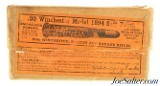 Early Winchester Full Box 30 WCF "Model 1894" Ammo Circa 1911-12 Smokeless Soft Point