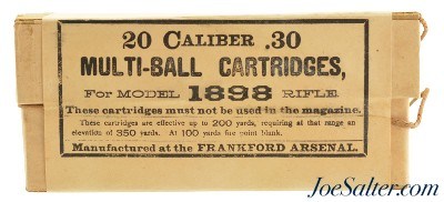 Excellent Sealed! Multi Ball Ammo Frankford Arsenal 30 40 Krag Model 1898