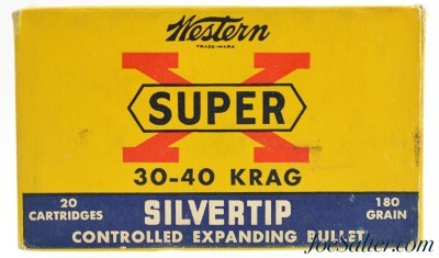 Western Super X 30 40 Krag Ammo Silvertip 180 Grain Bullets