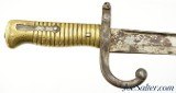 French Model 1866 Chassepot Bayonet w/ Scabbard Built 1871 Chatellerault - 3 of 9