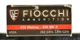 Fiocchi 455 Webley MKII 262gr. LRN GZN NOS 100 Rounds - 2 of 3