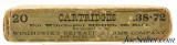 Full Box Winchester 38-72 WCF Model 1895 Smokeless Ammunition - 2 of 6