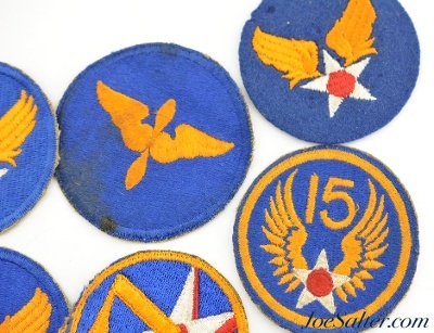 WWII U.S. Army Aircorp Cap Badge Patches 10 - Image 4 of 6