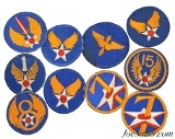 WWII U.S. Army Aircorp Cap Badge Patches 10 - Image 1 of 6