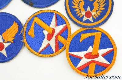 WWII U.S. Army Aircorp Cap Badge Patches 10 - Image 5 of 6