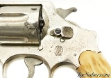 Pre-War Smith & Wesson 44 Hand Ejector Nickel Revolver Mfg 1923 Jigged Bone Stocks - 4 of 15