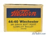 Western Target Logo 44-40 Winchester Ammo full Box 200 Grain Soft Point - 3 of 8