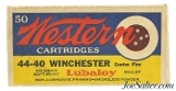 Western Target Logo 44-40 Winchester Ammo full Box 200 Grain Soft Point - 1 of 8