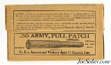 Sealed! Winchester 30 Army Krag & Model 95 Ammo 220 Grain Full Patch - 1 of 5