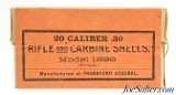 Excellent Sealed! Frankford Arsenal 30 Model 1898 Krag Blank Ammo 1908 - Image 1 of 4