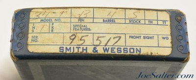 Flat Latch Smith & Wesson 34-1 Model 22/32 Kit Gun 4" in Box - Image 15 of 15