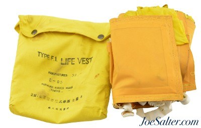 Japanese Type F.1. Life Vest Fujikura Rubber Works