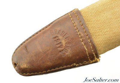 USGI Model of 1905 Bayonet in Scarce 1917 Brauer Bros Tube Duck Canvas Scabbard - Image 12 of 12