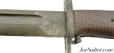 USGI Model of 1905 Bayonet in Scarce 1917 Brauer Bros Tube Duck Canvas Scabbard - 7 of 12