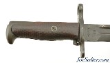 USGI Model of 1905 Bayonet in Scarce 1917 Brauer Bros Tube Duck Canvas Scabbard - 3 of 12