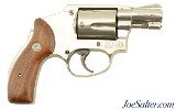 Early Smith & Wesson Model 40 Nickel Centennial Revolver 38 Spl Flat Latch Transitional - 1 of 12