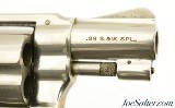 Early Smith & Wesson Model 40 Nickel Centennial Revolver 38 Spl Flat Latch Transitional - 4 of 12