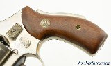 Early Smith & Wesson Model 40 Nickel Centennial Revolver 38 Spl Flat Latch Transitional - 5 of 12
