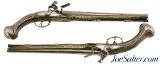 Interesting Pair of Highly Embellished 20-Bore Pistols Purportedly by Robert Delany ca. 1720 - 1 of 15