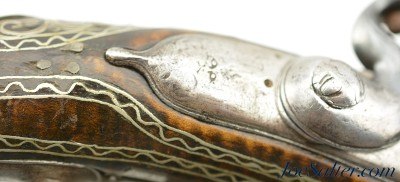Interesting Pair of Highly Embellished 20-Bore Pistols Purportedly by Robert Delany ca. 1720 - Image 6 of 15