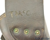 US M1892 WWI Revolver Holster Unit Marked - 4 of 6