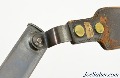 Scarce U.S. Cadet Bayonet 1900 Krag West Point Hoffman's Belt Attachment - Image 10 of 11