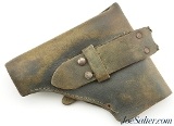 WW2 Era Military Flap Holster with Italian Milizia Nationale della Strada Insignia - 2 of 5