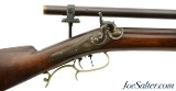 Antique Scoped Percussion Target Rifle by Nelson Lewis of Troy, NY - 1 of 15