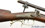 Antique Scoped Percussion Target Rifle by Nelson Lewis of Troy, NY - 4 of 15