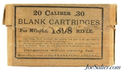 Frankford Arsenal Blank Ammo Model 1898 30-40 Krag