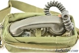 Vintage U.S. ARMY 1950-1990 TA-312/PT Field Telephone Set with Case - Image 3 of 5