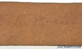 Original Civil War Named Leather Waist Belt & U.S. Lead Filled Buckle - Image 5 of 6