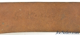 Original Civil War Named Leather Waist Belt & U.S. Lead Filled Buckle - Image 4 of 6