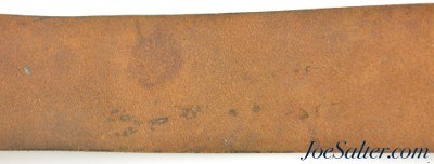 Original Civil War Named Leather Waist Belt & U.S. Lead Filled Buckle - Image 6 of 6