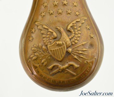 Antique Eagle Pistol Powder Flask - Image 2 of 6