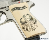 Stainless Interarms Walther PPK/S 380 ACP Custom German Eagle Grips - 6 of 13