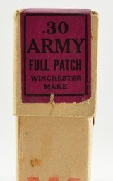 Excellent Sealed Winchester 30 Army Ammo Full Patch 220 Grains 30-40 Krag - 5 of 6