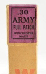 Excellent Sealed Winchester 30 Army Ammo Full Patch 220 Grains 30-40 Krag - 3 of 6