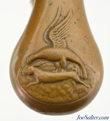 Scarce Falcon and Hare Bird Pattern Pistol Powder Flask - 3 of 5