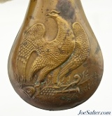 Antique Eagle Pattern Powder Flask & Leather Flask - 2 of 11