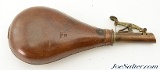 Antique Eagle Pattern Powder Flask & Leather Flask - 8 of 11